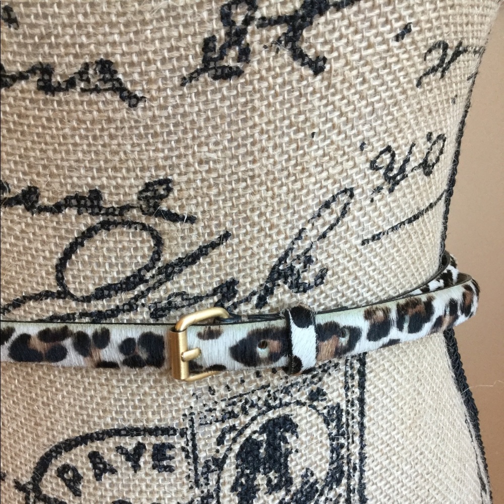 Ann Taylor Sz S Leopard Print Belt